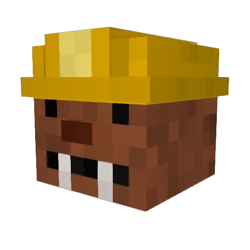 iJooPoo Minecraft avatar head, 3D render