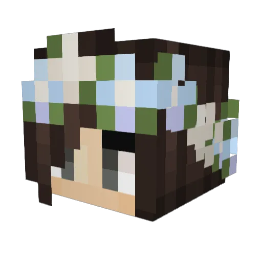 iJorgeeh Minecraft avatar head, 3D render