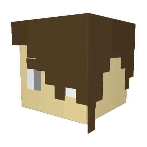 iJuicyy Minecraft avatar head, 3D render