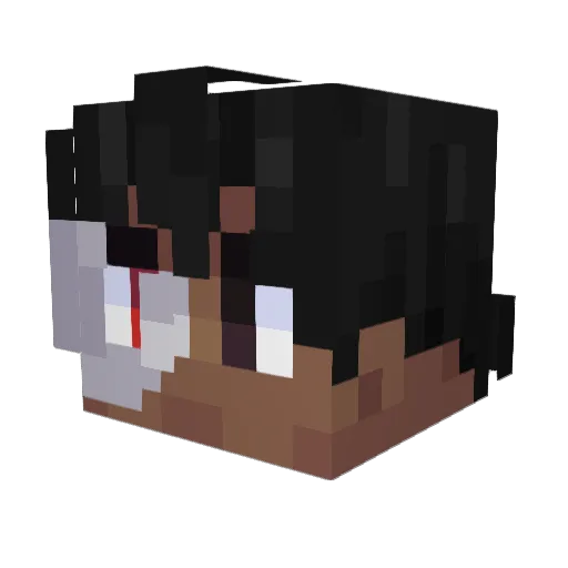 iJyrs Minecraft avatar head, 3D render