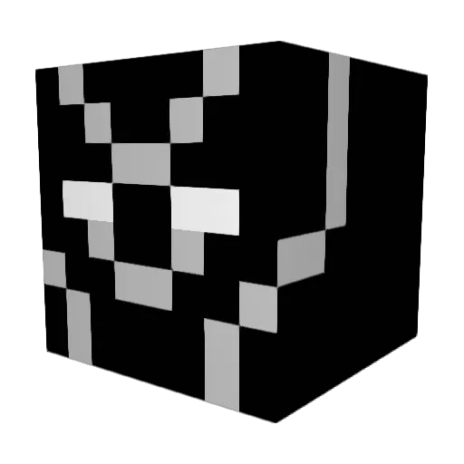 iKFKF Minecraft avatar head, 3D render