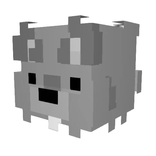 iKINEVRA Minecraft avatar head, 3D render