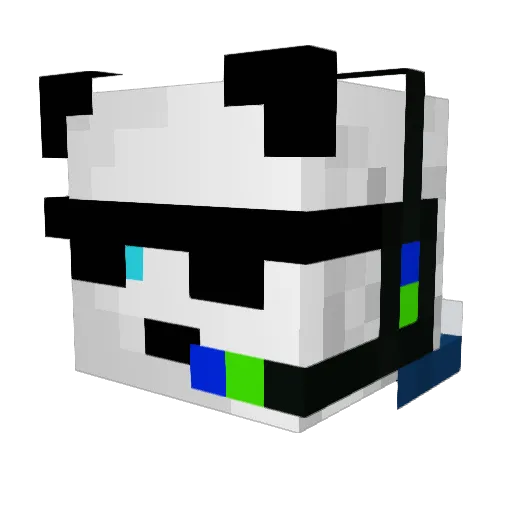 iKLiCE Minecraft avatar head, 3D render