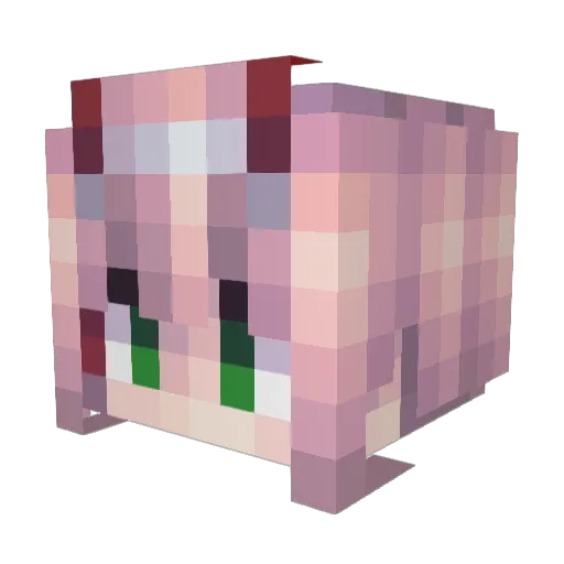 iKUNinMC Minecraft avatar head, 3D render