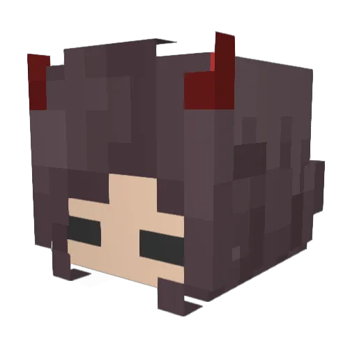 iKaTz Minecraft avatar head, 3D render