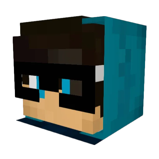 iKaanRG Minecraft avatar head, 3D render