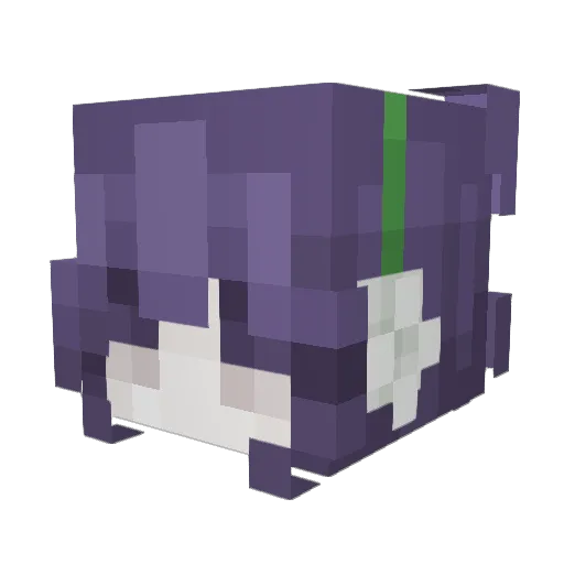 iKabX Minecraft avatar head, 3D render