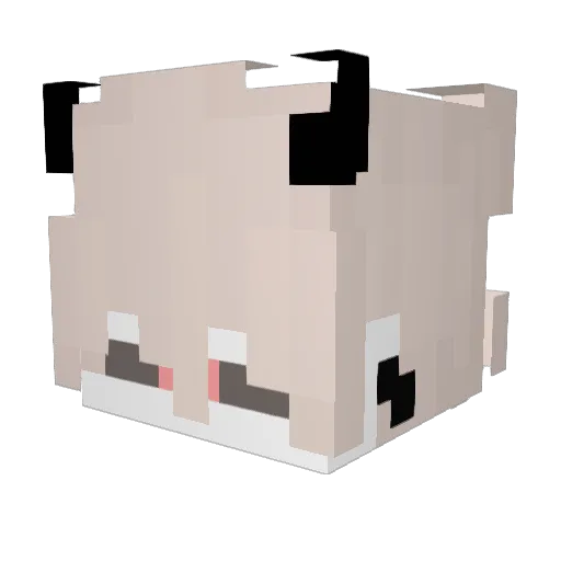 iKaee Minecraft avatar head, 3D render