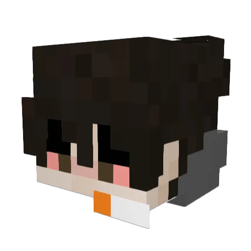 iKagee Minecraft avatar head, 3D render