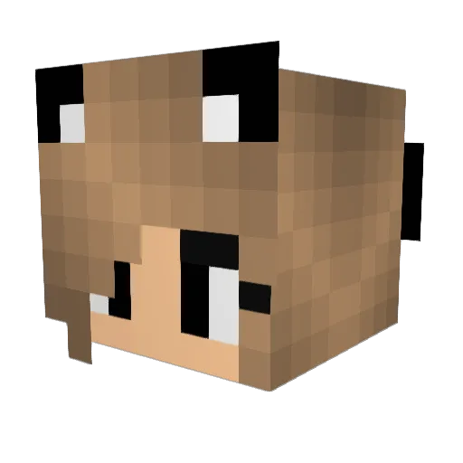 iKawaiiooo Minecraft avatar head, 3D render