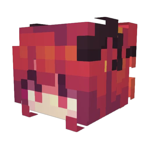 iKellykawaii Minecraft avatar head, 3D render