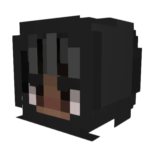 iKfzTeBotou Minecraft avatar head, 3D render
