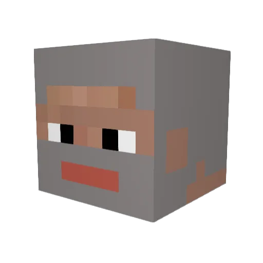 iKingNavarro Minecraft avatar head, 3D render