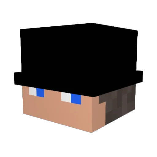 iKinger3 Minecraft avatar head, 3D render
