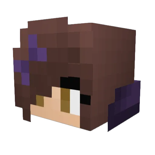 iKitty57 Minecraft avatar head, 3D render