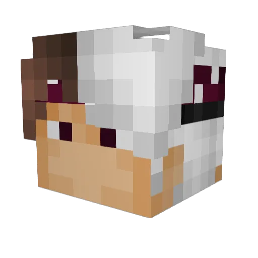 iKlixZ Minecraft avatar head, 3D render