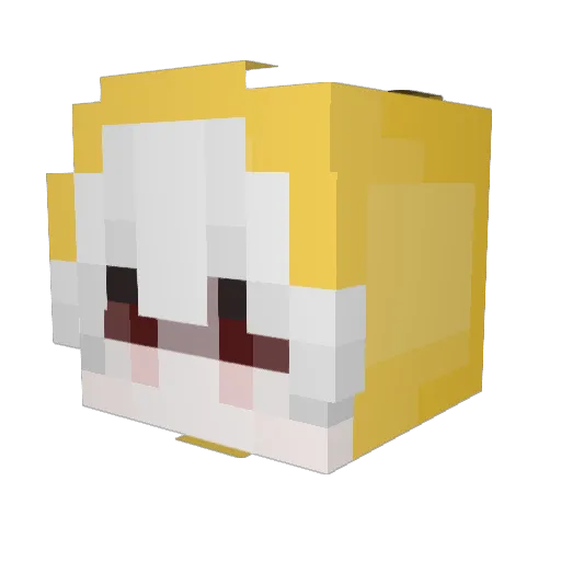 iKnwx Minecraft avatar head, 3D render