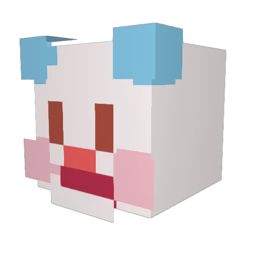 iKoard Minecraft avatar head, 3D render