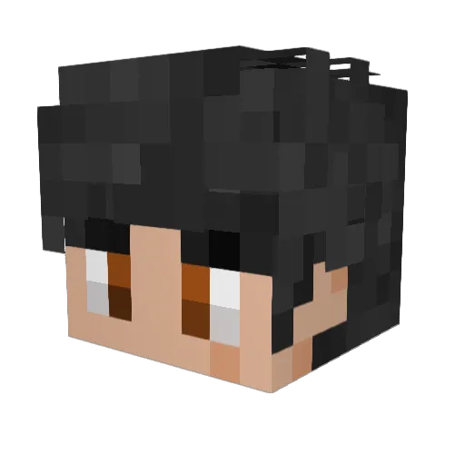 iKobo Minecraft avatar head, 3D render