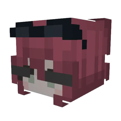 iKonrad Minecraft avatar head, 3D render
