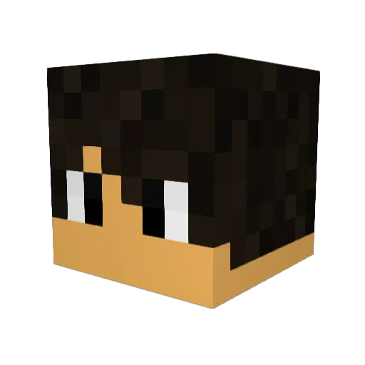 iKrazzy Minecraft avatar head, 3D render