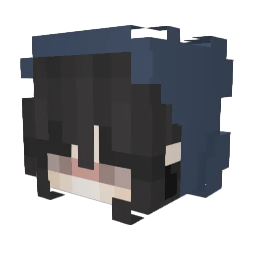iKxmberly Minecraft avatar head, 3D render