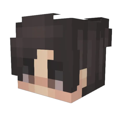iKxp Minecraft avatar head, 3D render