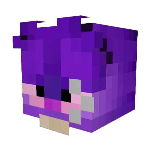iKxv Minecraft avatar head, 3D render