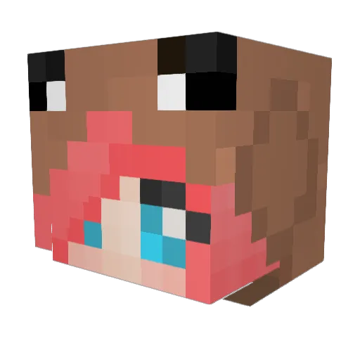 iKyuram Minecraft avatar head, 3D render