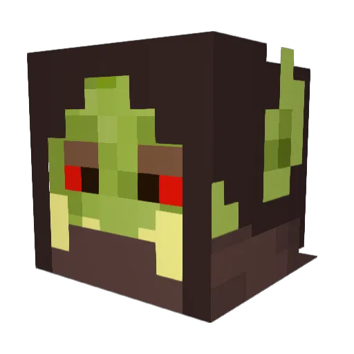iKyurem Minecraft avatar head, 3D render