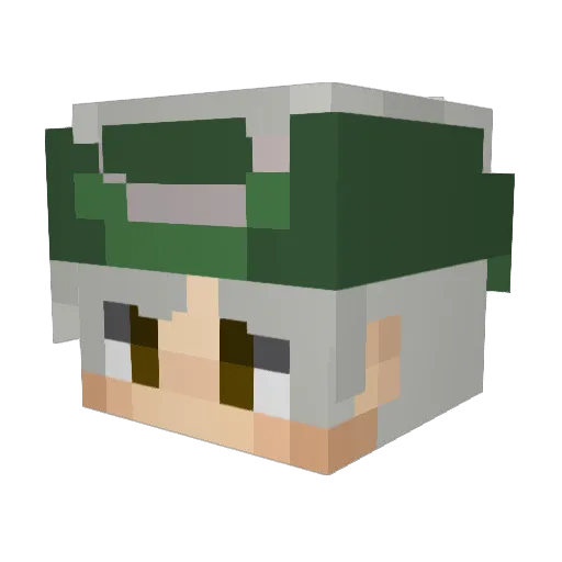 iLGabo__ Minecraft avatar head, 3D render