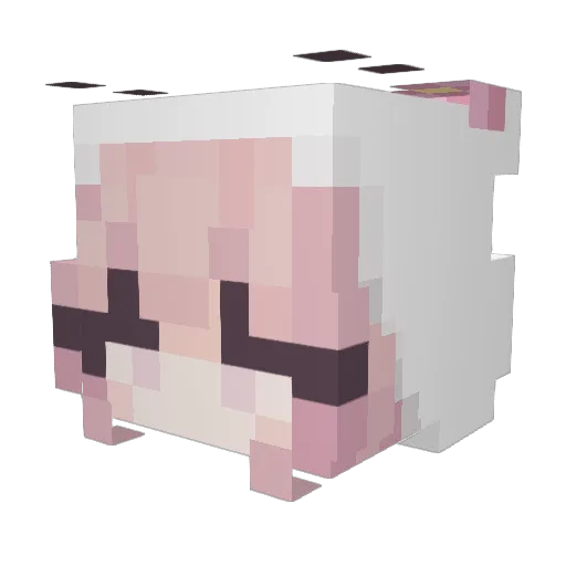iLLWiND Minecraft avatar head, 3D render