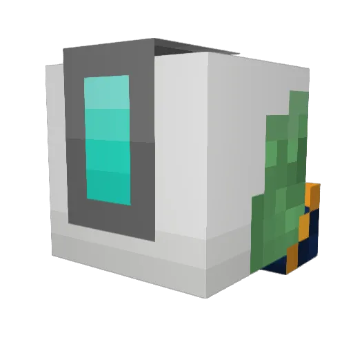 iLMorfi Minecraft avatar head, 3D render