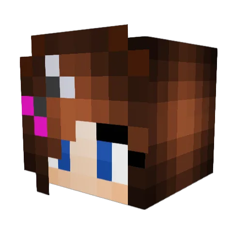 iLanez Minecraft avatar head, 3D render