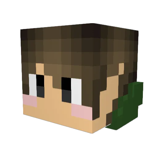 iLavaa Minecraft avatar head, 3D render