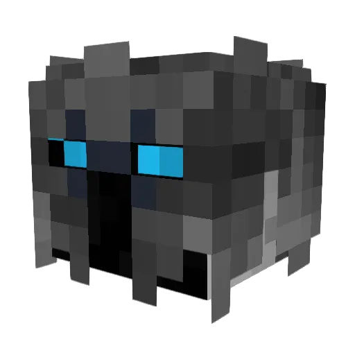 iLaxus Minecraft avatar head, 3D render