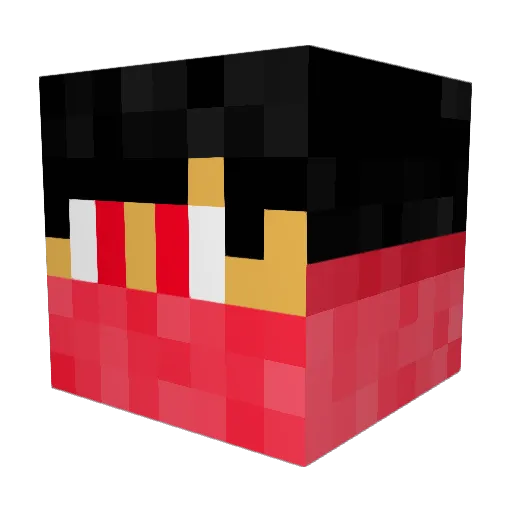 iLeBaki Minecraft avatar head, 3D render