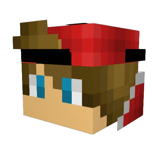 iLegitLegend Minecraft avatar head, 3D render