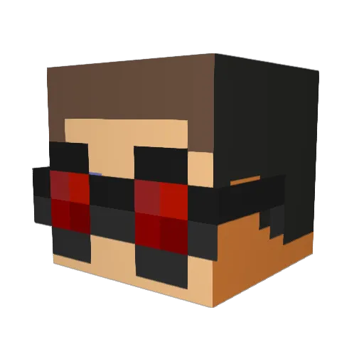 iLenon Minecraft avatar head, 3D render
