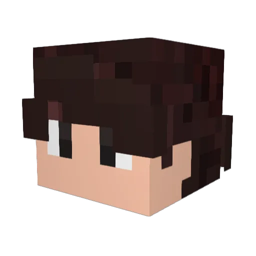 iLikeMuffinz Minecraft avatar head, 3D render