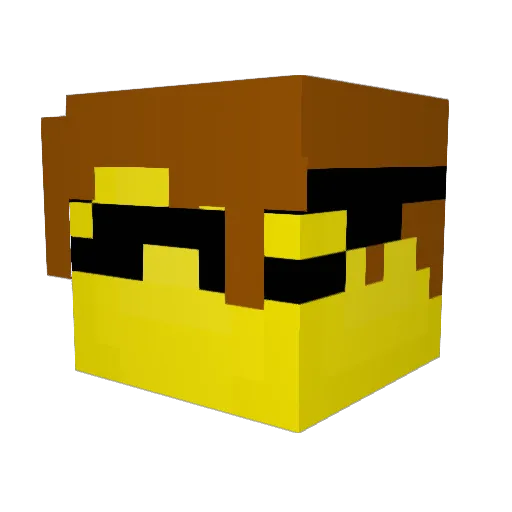 iLikeSkating Minecraft avatar head, 3D render