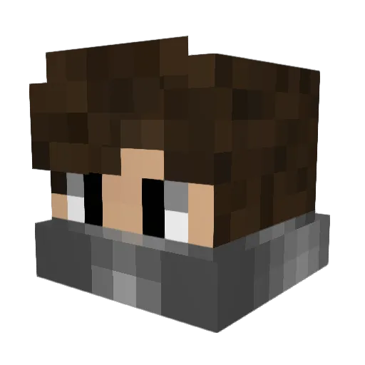 iLiqhts Minecraft avatar head, 3D render