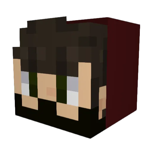 iLive4Christ Minecraft avatar head, 3D render