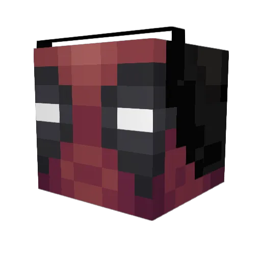 iLiveTwice Minecraft avatar head, 3D render