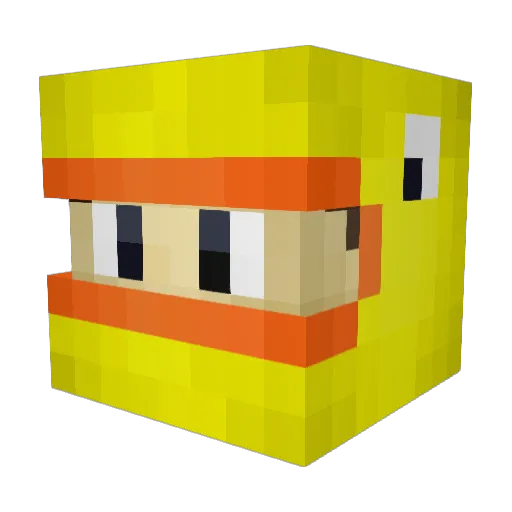 iLiveinapapaya Minecraft avatar head, 3D render