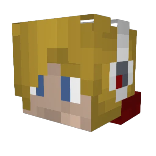 iLogic6 Minecraft avatar head, 3D render