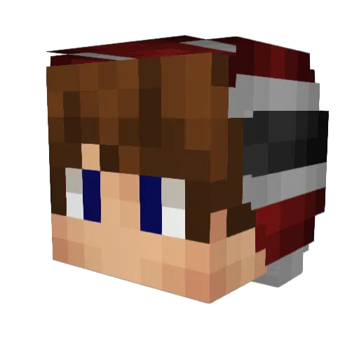 iLogicalPvP Minecraft avatar head, 3D render