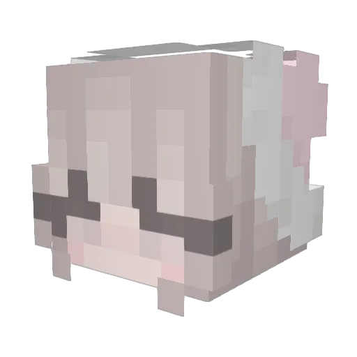 iLola Minecraft avatar head, 3D render