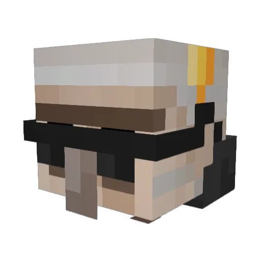 iLongbow Minecraft avatar head, 3D render
