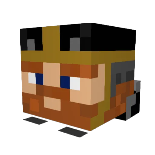 iLostMyAxe Minecraft avatar head, 3D render